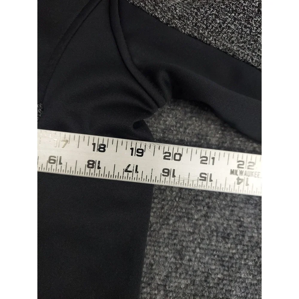 Spyder Pullover Sweater Mens Medium Gray Black Tech Mock Neck‎ Ski Knit Outdoor